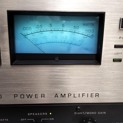 McIntosh MC2500 Silver Power Amplifier Tased Japan 100V + NTI-200 Converter Set