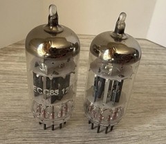 ECC83 E83CC MATCHED PAIR Tunsgram Musical Audio Tubes
