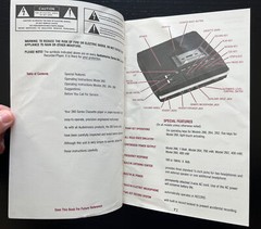 Audiotronics Classette 260 Series Cassette Tape Player Owner Instructions Manual