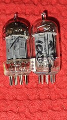 Tung-Sol 12AX7 Vintage Long Plate Slant Square Getter Audio Tubes Super Strong