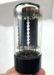 NOS Mullard labeled RCA 5AR4/GZ34 7 Notch Version. Tests 65/65 on TV7/U.
