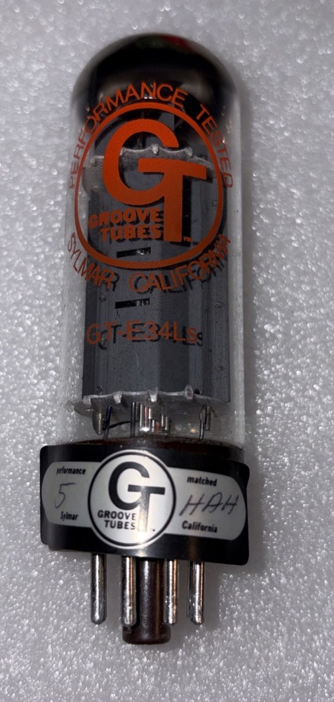Groove Tubes EL34 6CA7 GT-E34LS Power Vacuum Tube Amplitrex Tested NOS 99%