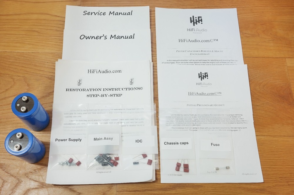 Crown D-150 Restoration Kit repair service fix recap filter capacitor