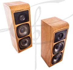 Vintage AudioSource Waterfall Tall Shelf Speakers LS Eleven Oak 60w Max 4ohm