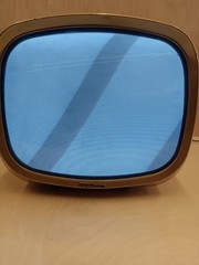 Rare Vintage Portable RCA Victor Deluxe TV 14-PD-8054 Television Art Deco Works!