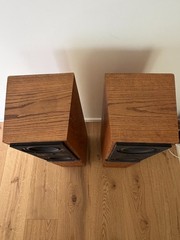 RSL Rogersound Labs CG-52 Vintage Speakers PAIR Wood Veneer Bookshelf Tested