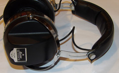 VINTAGE 1970s ELEGA DR-100HR STEREO HEADPHONES! MOD ’70s STYLE! DUAL VOLUME!