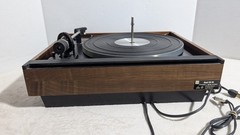 DUAL 1229 Turntable Ch21 Folding Dust Cover Walnut Auto Stop Start Shure M91ED