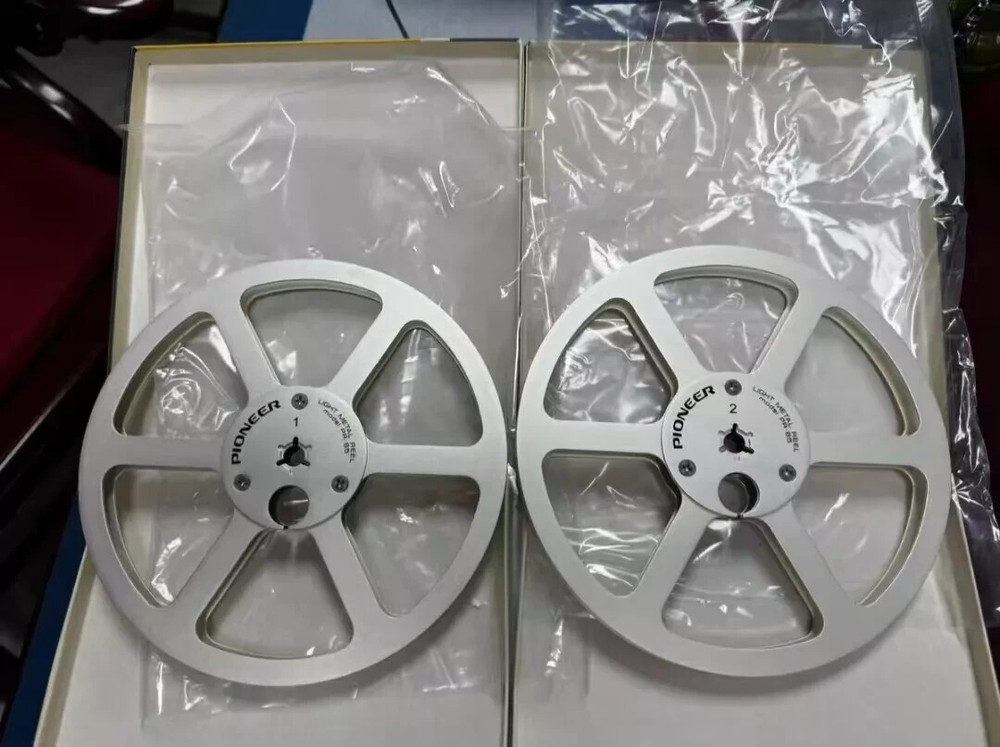 2X 7” Pioneer Silver PR-85 Aluminum Reel to Reel RT-707 909 Empty Take Up Reel