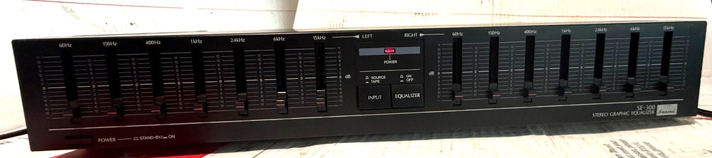 VINTAGE SANSUI SE-300 EQ 7 BAND GRAPHIC EQUALIZER –VERY NICE!