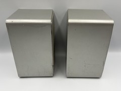 Realistic Minimus 7 Speakers Silver 40-2034 Pair Bookshelf Stereo Audio – TESTED