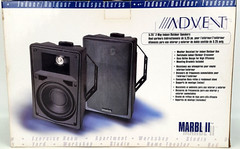 Advent Marbl II Speakers Weather Resistant For Indoor/Outdoor, Mounting Brackets