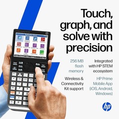 HP Prime Graphing Calculator, 3.5″ Multi-Touch Color Display, CAS, Exam Approved