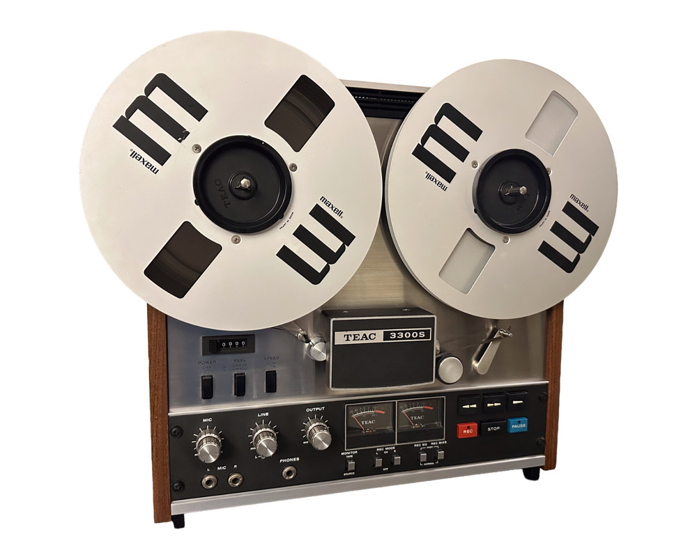 Vintage TEAC 3300S Reel to Reel Tape Deck Original Box Manual Transport Tested