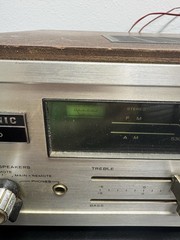 Panasonic SA-40 Solid State AM/FM Stereo Receiver Vintage 1970s Wood Case Japan