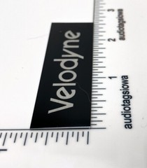 Velodyne Custom Made Badge Logo Emblem Silver Aluminum