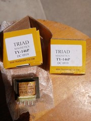2 Triad Magnetics TY-146P PC Mount Plug-In Printed Circuit Audio Transformer NEW