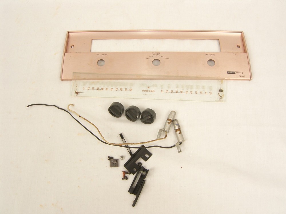 Vintage Harman Kardon Sonnet T230 Original Factory Faceplate Glass Knobs Lamps