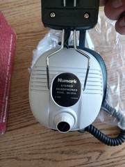 Vtg NOS Numark Stereo Headphones DH-20VA Stereo + Mono Switch Volume Control