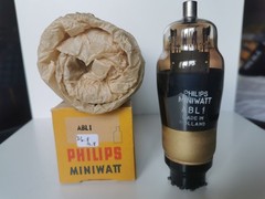 3 Philips Tubes: ABL1, ABC1, AK2 Used in Radios 1930´s & 40´s AVO tested- NOS