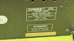 Vintage Fisher FM-120 AM/FM Stereo Tuner Works Great See Pics 🔥🔥