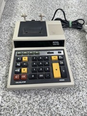 Vintage Royal 114PD Printing Calculator 10 Digit Display Box Manual Taiwan Works
