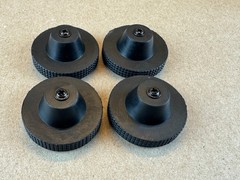 4 New TURNTABLE FEET w/ screws for Pioneer JVC Technics Marantz etc