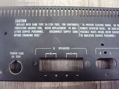 Realistic STA-80 Receiver Back Panel & Mounting Screws Tested Parting Out STA-80