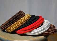 8′ Flat 2-Wire Cloth Covered Cord & Plug, Vintage Light Lamp Rewire Kit, Rayon