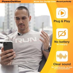 Professional Grade Clip On Omnidirectional Mic for Recording Youtube iPhone