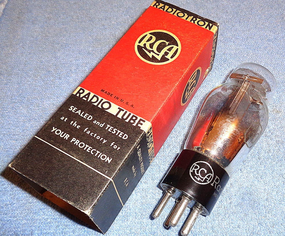 1 NOS RCA Type 30 Vacuum Tube – 1941 Vintage 2-Volt Audio Triode