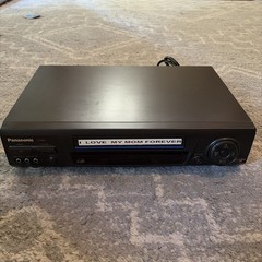 Vintage Panasonic Model PV-8661 VCR Black, VCR Plus, Japan, Tested, No Remote