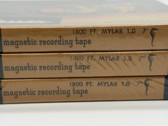 3 Nassau Magnetic Recording Tape 1200 Ft. Reel-To-Reel Tape 1.5 7″~Sealed New