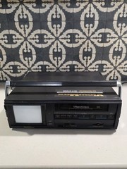 Vintage 1988 Goldstar/LG Viewmax GVT-9100M Portable VCR 5” Color Monitor WORKS