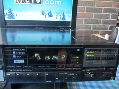 Sony Super BetaMax SL-HF450 VCR + Manual and Remote and Sony Box