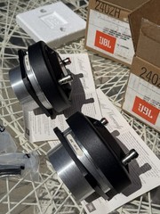 NOS NIB OEM PAIR JBL 2402H Pro Drivers 8 OHM Boxes, Packaging, Papers, Screws