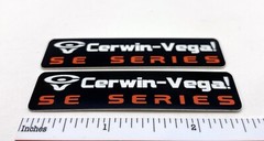 Cerwin Vega SE Series Speaker Badge Logo Emblem Aluminum Pair CV