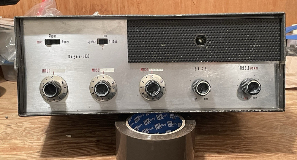 Vintage ’60s Bogen L-330 Tube Type PA Amp hi-fi amplifier