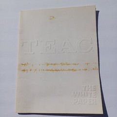 TEAC The White Paper On Tape (Recording) Technology Booklet 1974 RARE