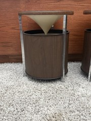 Vintage Pair Zenith Circle of Sound Speakers Mid Century Modern MCM Working