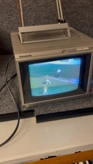 Vtg ’82 Panasonic ColorPilot CT-7711 Color TV 7″ Portable Retro Gaming CRT AC/DC