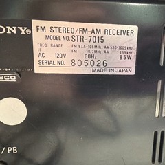 Sony STR-7015 Vintage FM Stereo FM-AM Receiver w/ Wood Case Cabinet