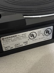 *Parts- Repairs / Read Description: Pioneer PL-990 Automatic Belt Turntable