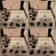 RCA SELECTRON 6SN7 GTB TUBE 1957 TALL BOYS CHROME TOPPED HALO MATCHING SET NIB