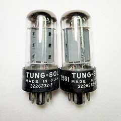 Tung-Sol 7591 Made in USA by Sylvania Matched Pair NOS Tubes Boxes Tested TV-7