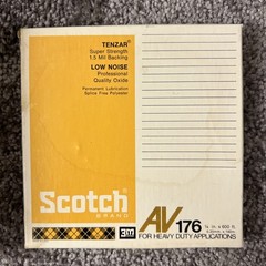 Vintage Reel to Reel Tape Lot 30 Scotch AV176 Reels ~18,000’ Untested Heavy Duty
