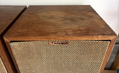 Vintage Pair of Klipsch Heresy II Loud Speaker System 4 ohm 94db RARE Tested!