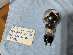 European TENNIS BALL Tube TUNGAR BULB Rectifier 4 Pin Vacuum Tube Working RARE