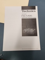Technics RA-M95 cassette deck RP-9690 BOTH WORK LAZY DOOR OPEN. READ DESCRIPTIO