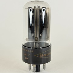 (1) Tested Beckman 6AX5GT Tube Code 66-17 RCA EIA Full Wave Rectifier Tube